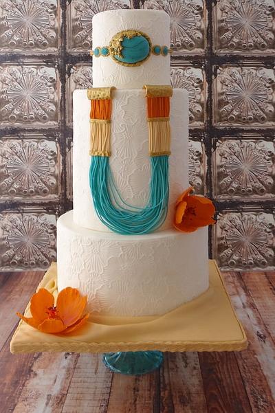 turquoise and tangerine - Cake by Cake Heart