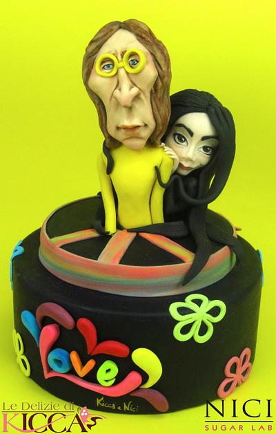 Lennon and Yoko - Cake by Nici Sugar Lab