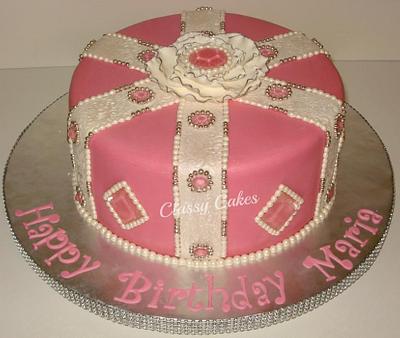 Gems and Pearls - Cake by Classy Cakes By Diane