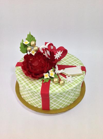 Christmas gift cake - Cake by Adriana Claros
