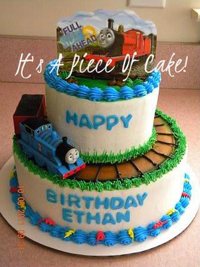 Thomas the Tank Cake - Cake by Rebecca