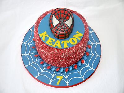 "Spiderman, Spiderman does whatever a spider can!" - Cake by Natalie King