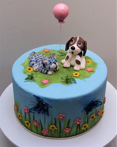 Dog & Cat cake - Cake by Darina