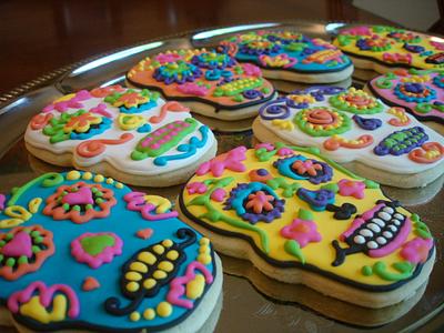 Dia De Los Muertos cookies - Cake by Dream Slice Cakes