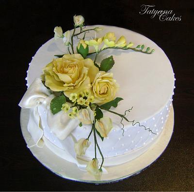 Yellow flowers - Cake by Tatyana Cakes