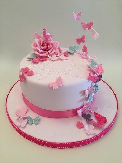 Butterflies & Blooms - Cake by Sadie Smith