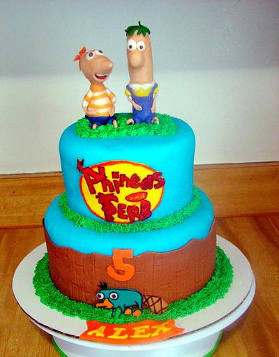 Phineas and Ferb - Cake by Ebony