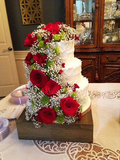 Floral Wedding Cake - Cake by Cakes For Fun