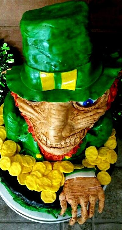 Demented leprechaun  - Cake by  Pink Ann's Cakes