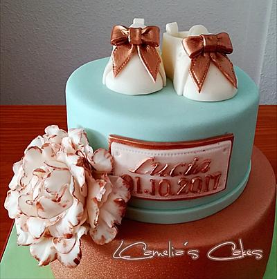 FIGURES with FONDANT for BABY SHOWER - Cake by Camelia