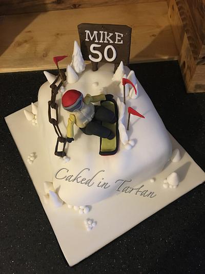 Snowboarder 50th - Cake by Liz