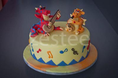 Rockin' Dragon Cake - Cake by Rachel