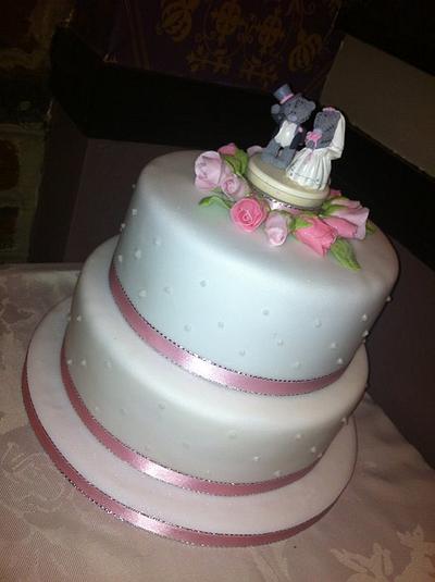 Tatty Teddy Wedding Cake - Cake by CatiesCakes