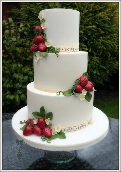 A Wimbledon Wedding Cake - Cake by Kirsty 