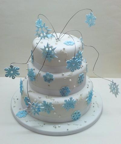 Snowflake Wedding Cake - Cake by Sarah Poole