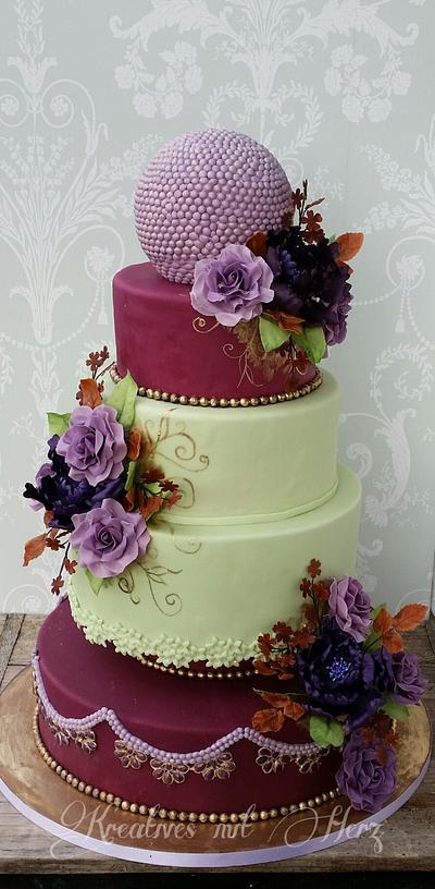 A romantic Weddingcake - Cake by Heike Darmstädter