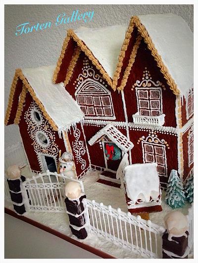 Gingerbread house  - Cake by Simone Barton