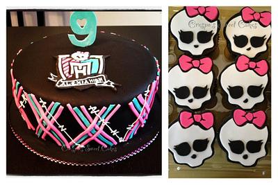 Monster High cake & cupcakes - Cake by Jenifer Crespo-Martinez 