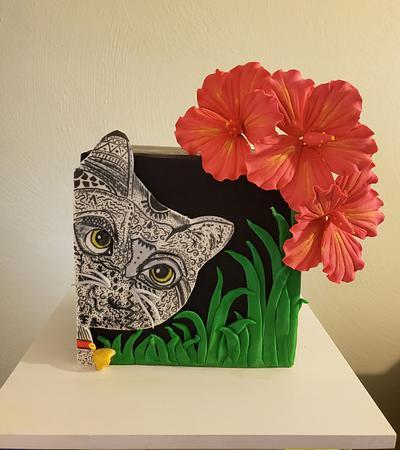 Cat in the wild - Cake by WendyWaller