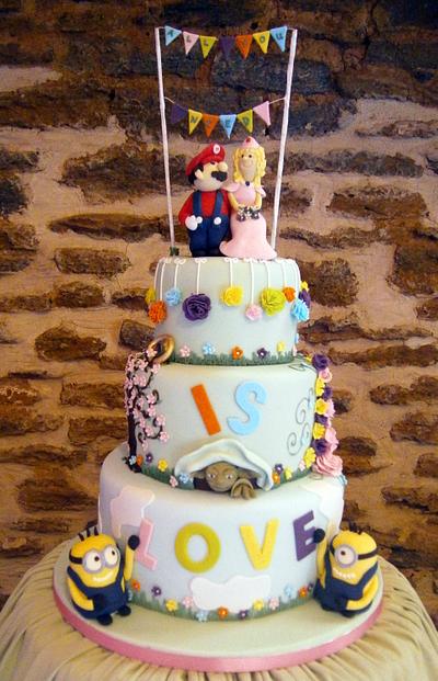 Fun Wedding Cake - Cake by Annette