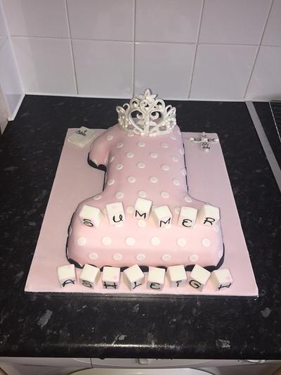 Cute 1st birthday - Cake by Maria-Louise Cakes