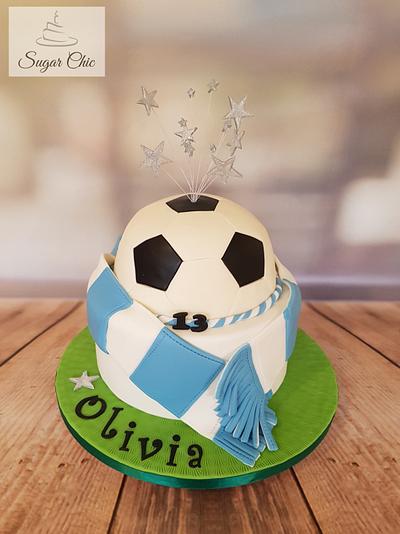 Hartlepool United Ladies Football Cake - Cake by Sugar Chic