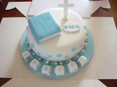 Christening Cake - Cake by Topperscakes