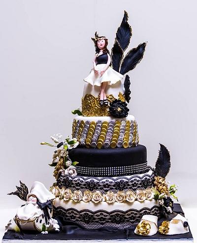 Great Gatsby baby shower cake - Cake by Shafaq's Bake House