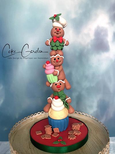 Gingerbreadman caketopper - Cake by Cake Garden 