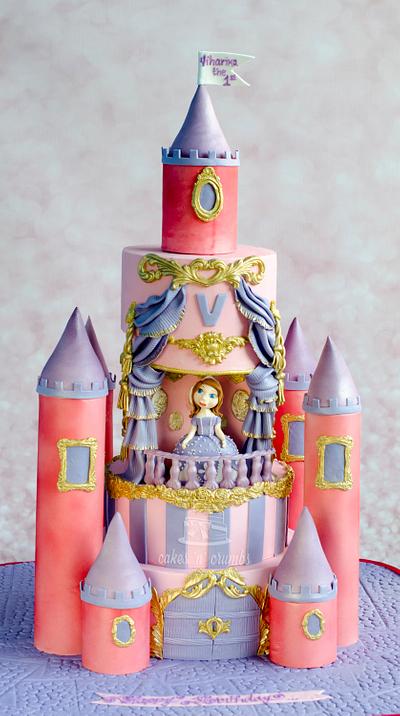 Sofia the princess Castle cake !!  - Cake by Hima bindu