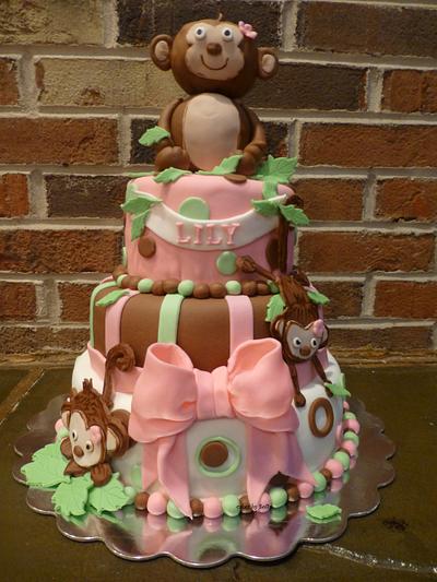 monkey themed baby shower - Cake by Sugar My World