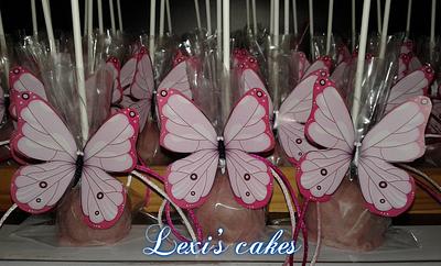 butterfly cakepops - Cake by alexialakki