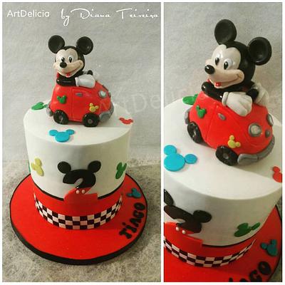 Mickey Car Cake - Cake by Unique Cake's Boutique