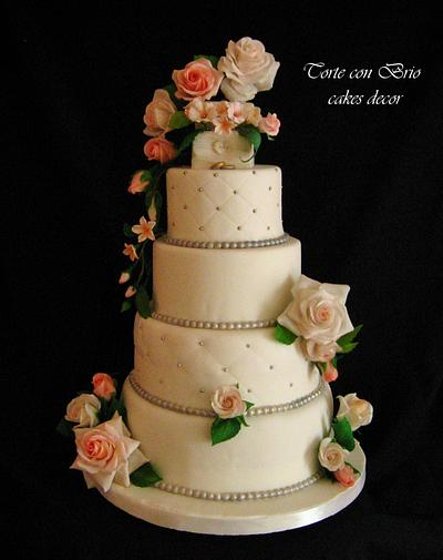 Floreal Wedding cake - Cake by Carmela Iadicicco (torte con brio)