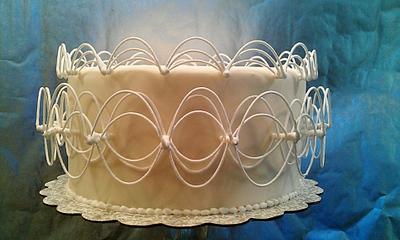 Stringwork Cake - Cake by Cakes By Kristi