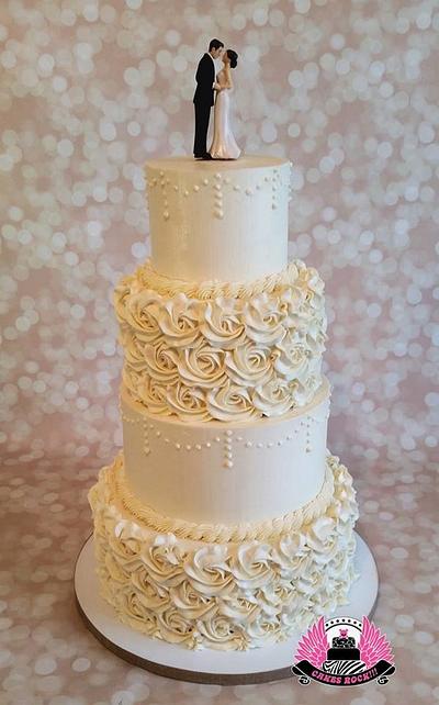 Buttercream Beauty Wedding Cake - Cake by Cakes ROCK!!!  