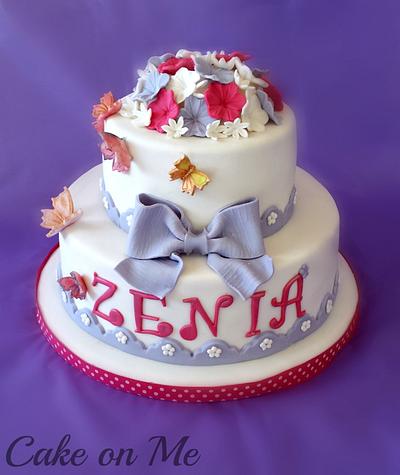 Flowers and butterflies - Cake by Cake on Me