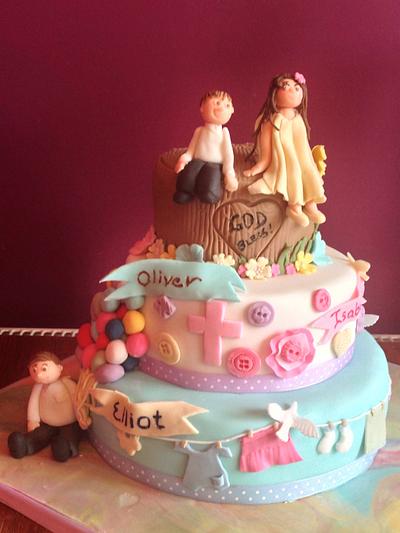 Baptismal cake - Cake by CupNcakesbyivy
