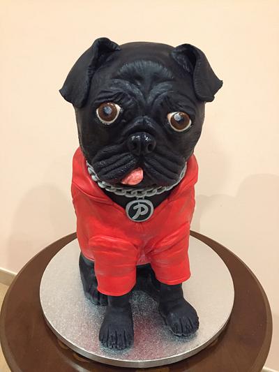 Pedro the Pug - Cake by Lallacakes