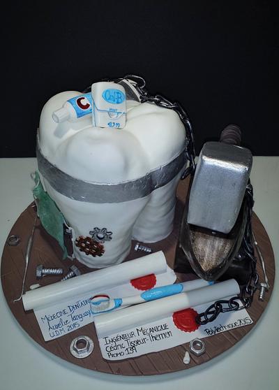 dentisit and engineer  - Cake by ann