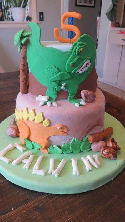T-Rex Cake - Cake by momma24