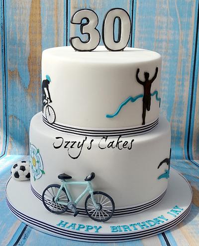 Cycling Birthday Cake - Cake by The Rosehip Bakery