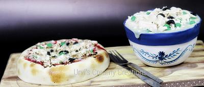 Pizza and pasta - Cake by Urvi Zaveri 