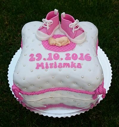 Christening cake for girl - Cake by AndyCake