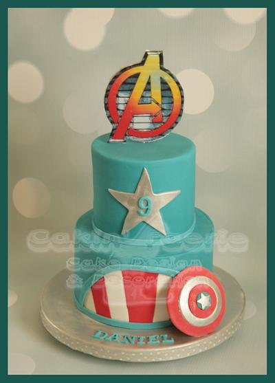 The Avengers Captain America - Cake by Suzanne Readman - Cakin' Faerie
