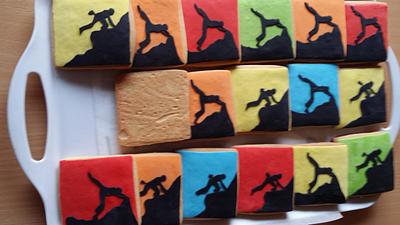 cookies for a rock climbing birthday party - Cake by Rizna