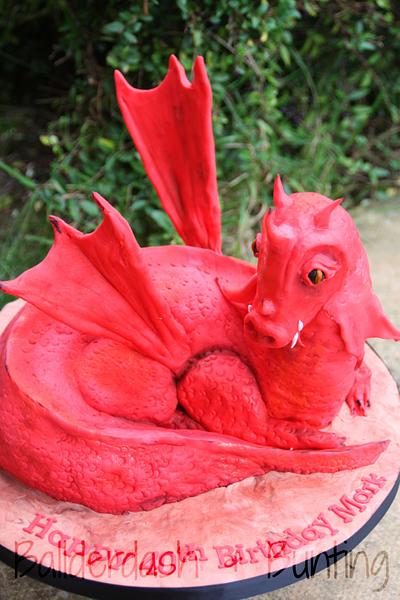 Red Dragon - Cake by Ballderdash & Bunting