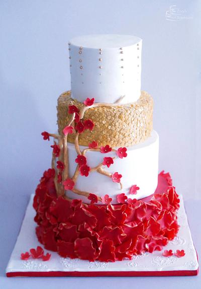 Indian wedding  - Cake by Zoeys Bakehouse