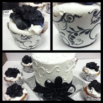 Black and White - Cake by KoffeeKupBakery