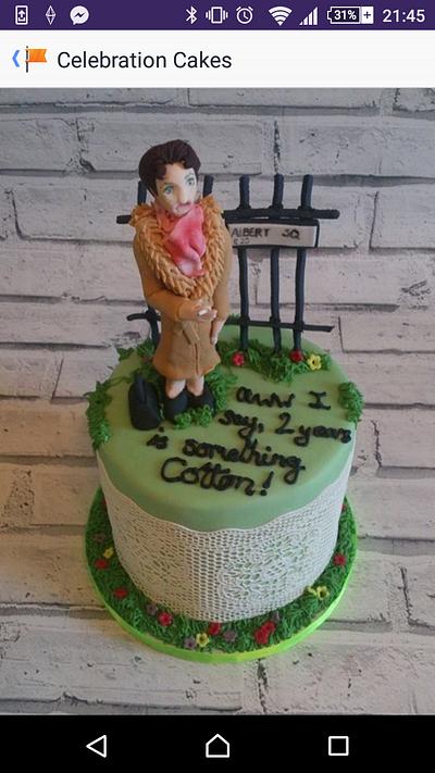 "Cotton" Anniversary Cake  - Cake by Oh Cake Crumbs 